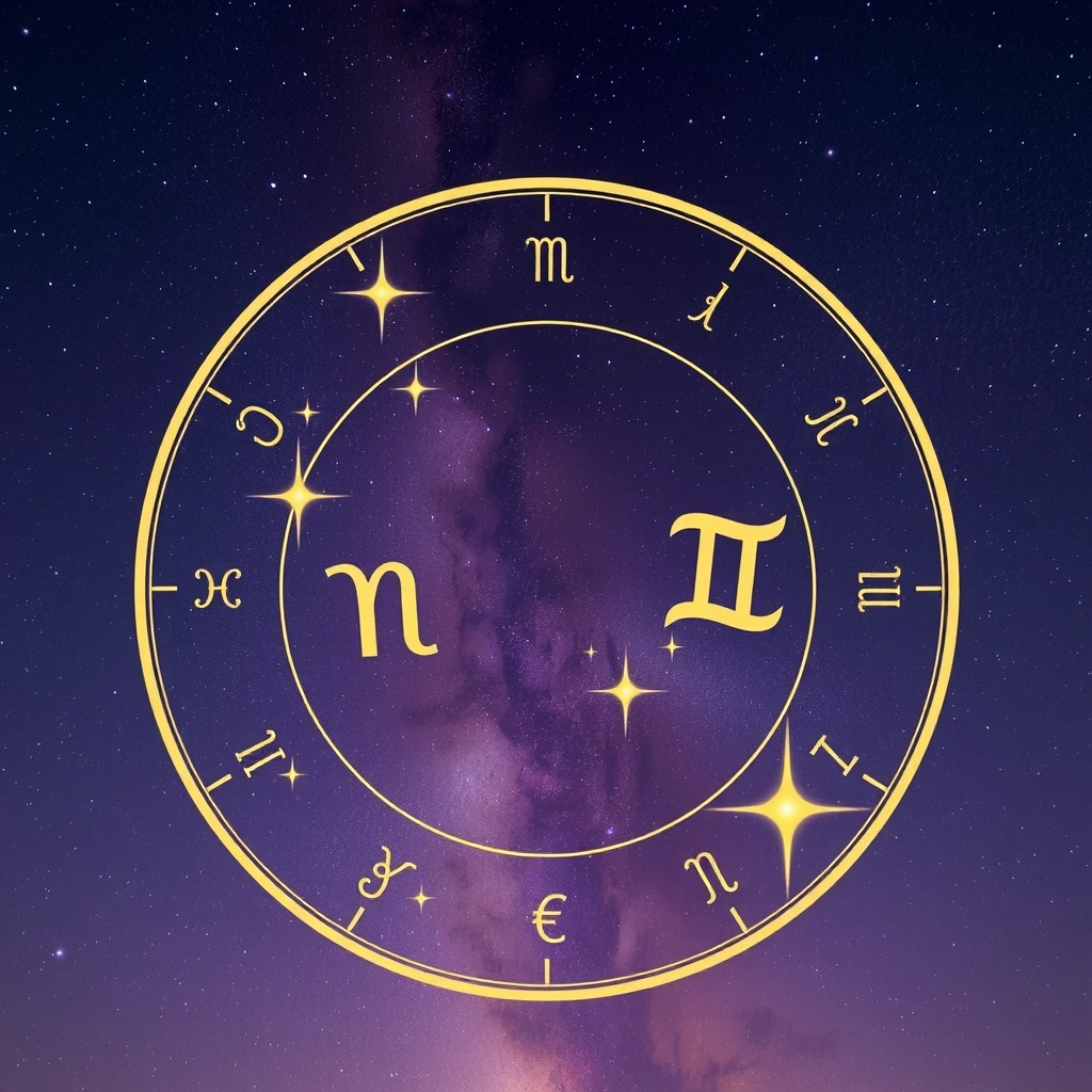 Złote gwiazdy i konstelacje na nocnym niebie jako tło dla horoskopu finansowego